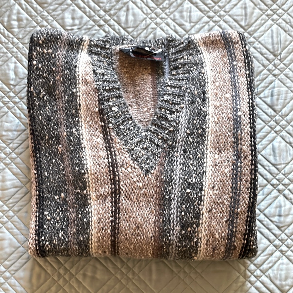 Vintage (with tags) Men's Striped V-Neck Sweater - P4